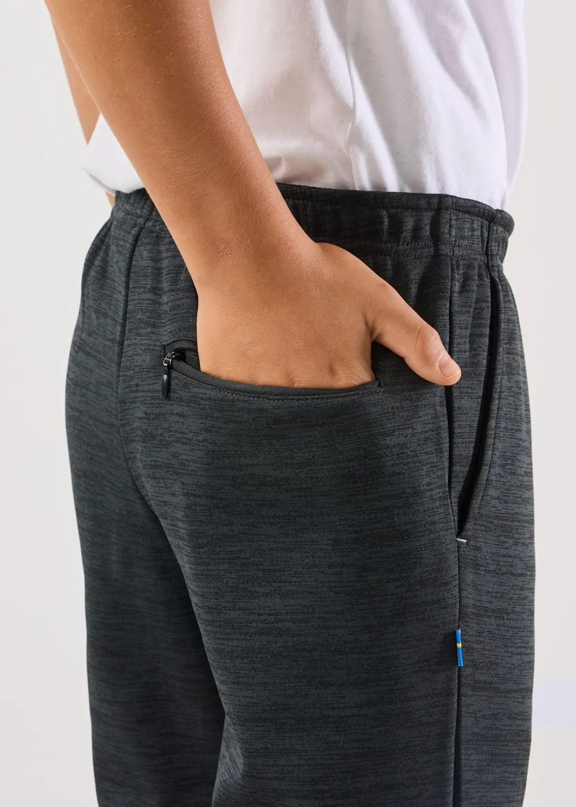 Hot Swedemount Training Logo Pants JR II Charcoal Melange/Charcoal Melange