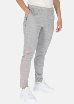 Swedemount Training Logo Pants W Lt. Grey Melange/Lt. Pink