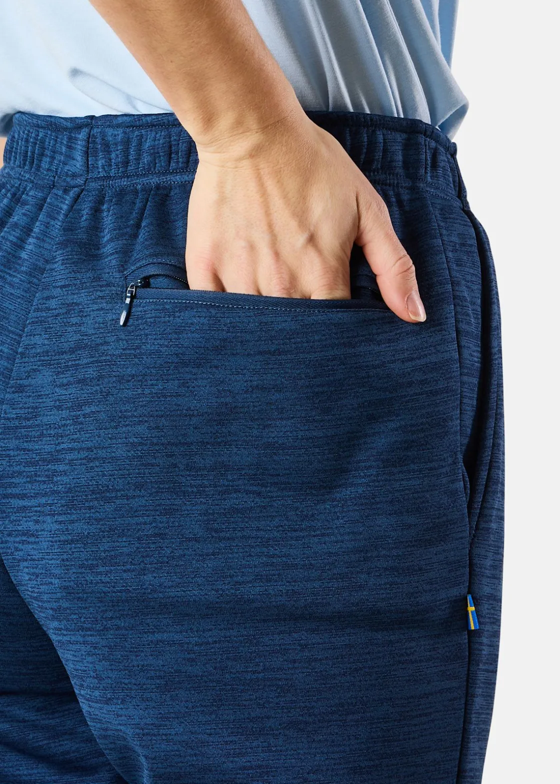 Hot Swedemount Training Logo Pants W II Navy Melange/Lt Blue