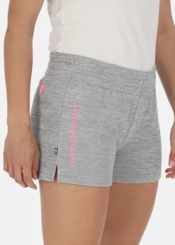Best Swedemount Training Logo Short Shorts W Lt. Grey Melange/Lt. Pink