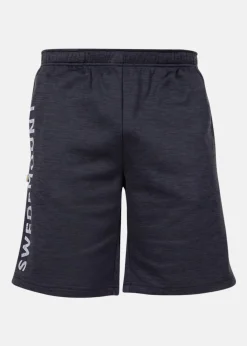 Best Swedemount Training Logo Shorts Charcoal Melange/Lt. Grey Melange