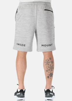 Swedemount Training Logo Shorts Lt. Grey Melange/Charcoal Melange