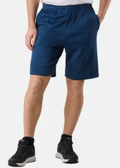 Online Swedemount Training Logo Shorts II Navy Melange/Lt. Grey Melange