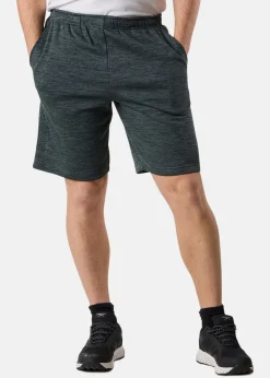 Discount Swedemount Training Logo Shorts II Dusty Green Melange/Charcoal Melange