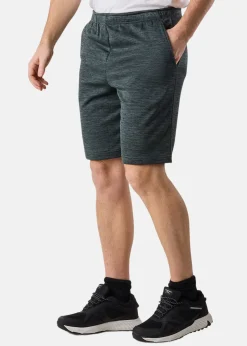 Discount Swedemount Training Logo Shorts II Dusty Green Melange/Charcoal Melange