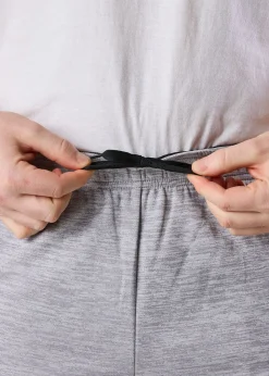 Best Swedemount Training Logo Shorts II Lt. Grey Melange/Charcoal Melange