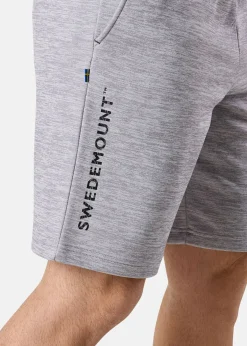 Best Swedemount Training Logo Shorts II Lt. Grey Melange/Charcoal Melange