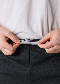 Discount Swedemount Training Logo Shorts II Charcoal Melange/Charcoal Melange