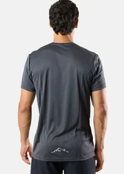 Best Swedemount Training Logo Tee Charcoal Melange/Neon