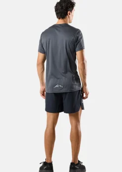 Best Swedemount Training Logo Tee Charcoal Melange/Neon