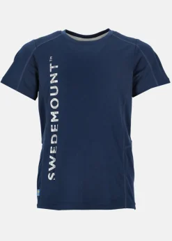 New Swedemount Training Logo Tee B JR Navy Melange/Reflective