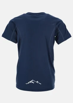 New Swedemount Training Logo Tee B JR Navy Melange/Reflective