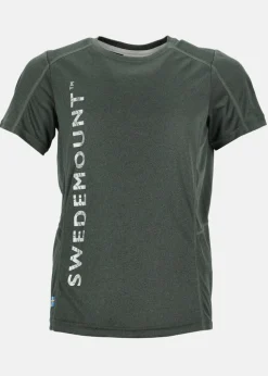 Best Swedemount Training Logo Tee B JR Olive Melange/Reflective