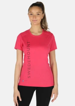 Outlet Swedemount Training Logo Tee W Lt. Pink Melange/Charcoal