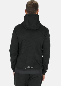 New Swedemount Training Logo Zip Hood Charcoal Melange/Lt. Grey Melange