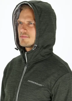 Sale Swedemount Training Logo Zip Hood Olive Melange/Lt. Grey Melange