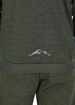 Sale Swedemount Training Logo Zip Hood Olive Melange/Lt. Grey Melange