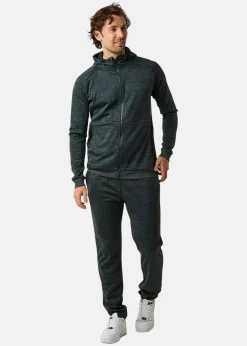 Swedemount Training Logo Zip Hood II Dusty Green Melange/Charcoal Melange