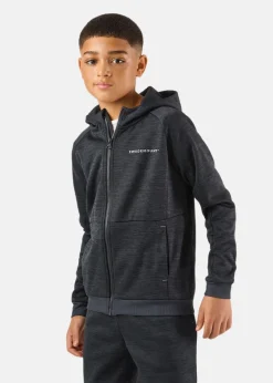 Hot Swedemount Training Logo Zip Hood JR II Charcoal Melange/Charcoal Melange