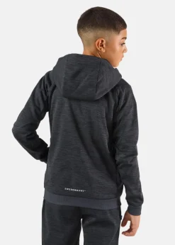 Hot Swedemount Training Logo Zip Hood JR II Charcoal Melange/Charcoal Melange