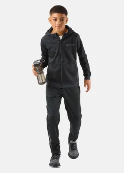 Hot Swedemount Training Logo Zip Hood JR II Charcoal Melange/Charcoal Melange