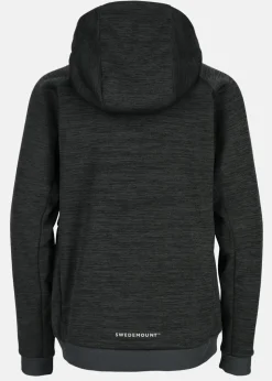 Hot Swedemount Training Logo Zip Hood JR II Charcoal Melange/Charcoal Melange