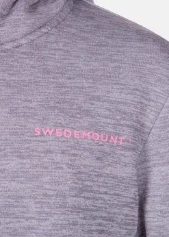 Discount Swedemount Training Logo Zip Hood JR Lt. Grey Melange/Lt. Pink