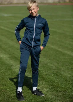 Discount Swedemount Training Logo Zip Hood JR Lt. Grey Melange/Lt. Pink