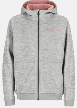 Swedemount Training Logo Zip Hood JR II Lt. Grey Melange/Dusty Rose