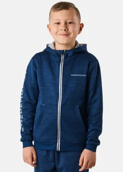 Sale Swedemount Training Logo Zip Hood JR Navy Melange/Lt. Grey Melange