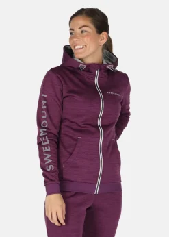 Outlet Swedemount Training Logo Zip hood W Plum