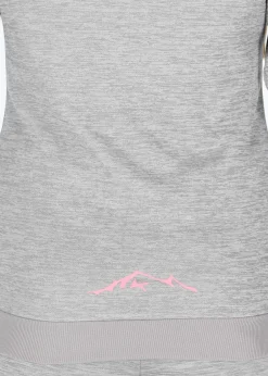 Best Swedemount Training Logo Zip hood W Lt. Grey Melange/Lt. Pink