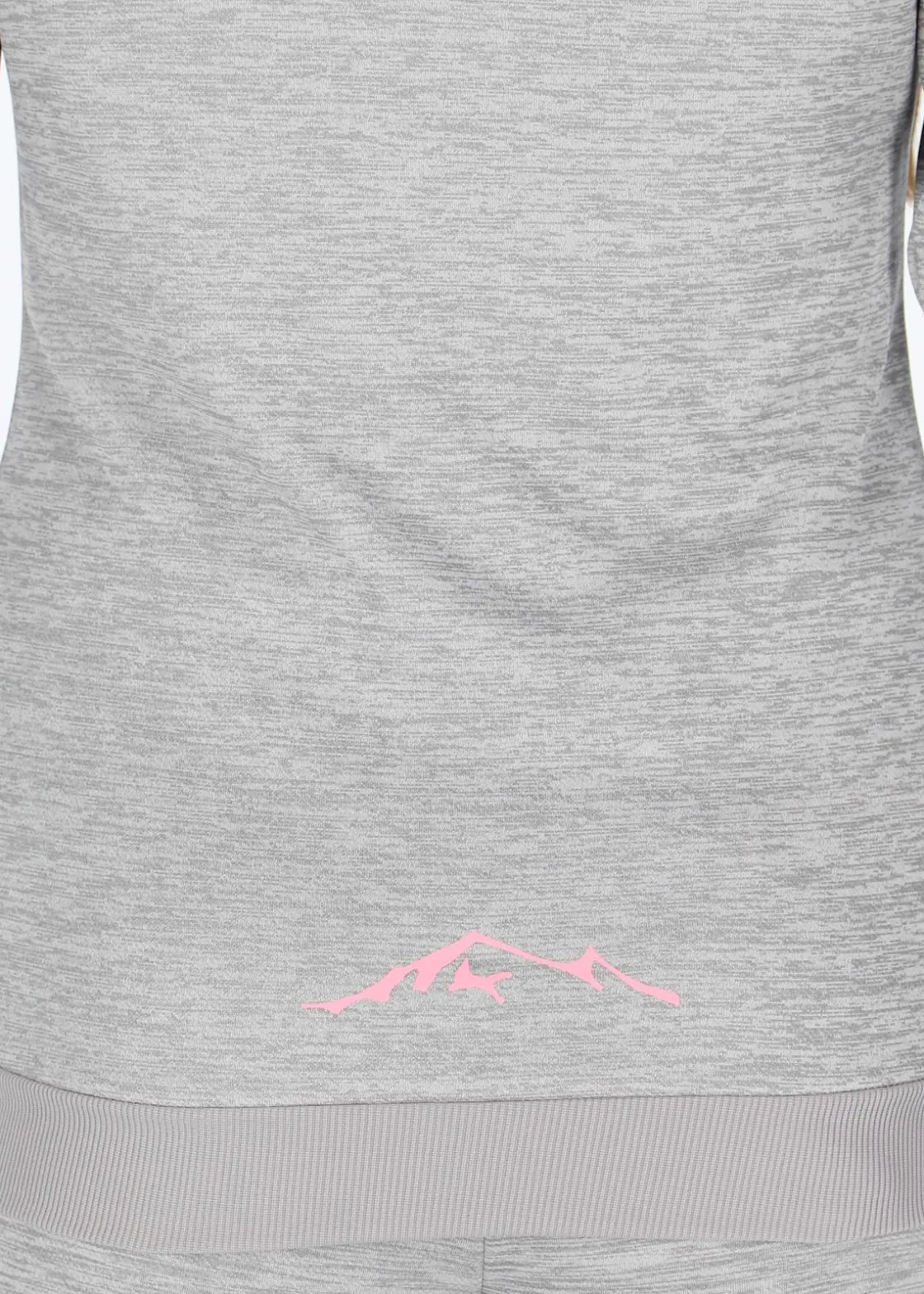 Best Swedemount Training Logo Zip hood W Lt. Grey Melange/Lt. Pink