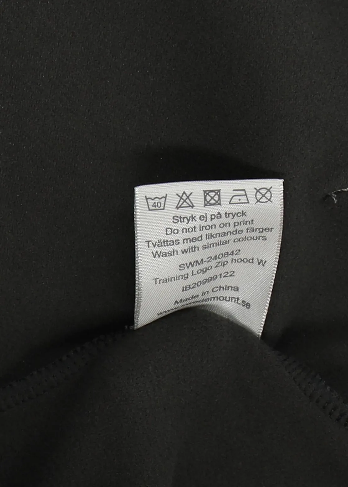 New Swedemount Training Logo Zip hood W Charcoal Melange/Lt. Grey Melange