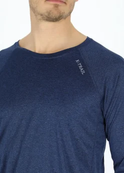 Hot X-trail Training L/S Tee Navy Melange