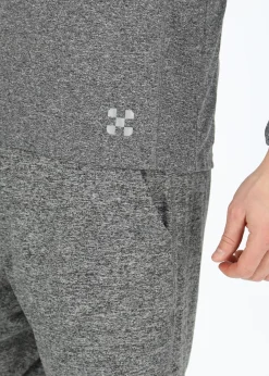 Online X-trail Training L/S Tee Charcoal Melange