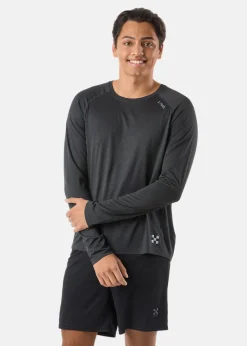 Clearance X-trail Training L/S Tee Black Melange