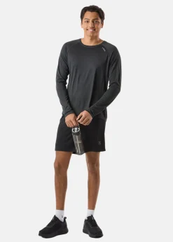 Clearance X-trail Training L/S Tee Black Melange