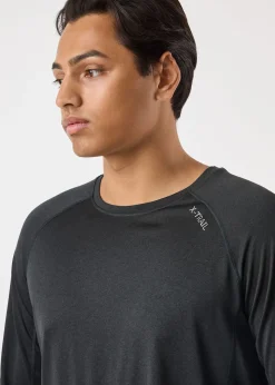 Clearance X-trail Training L/S Tee Black Melange