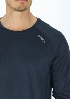 New X-trail Training L/S Tee II Dk. Navy Melange