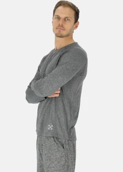 New X-trail Training L/S Tee II Charcoal Melange