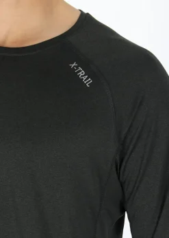 Hot X-trail Training L/S Tee II Black Melange