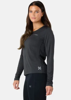 Discount X-trail Training L/S Tee II W Black Melange