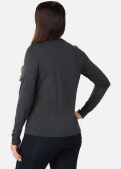 Discount X-trail Training L/S Tee II W Black Melange