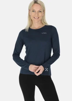 X-trail Training L/S Tee II W Dk. Navy Melange