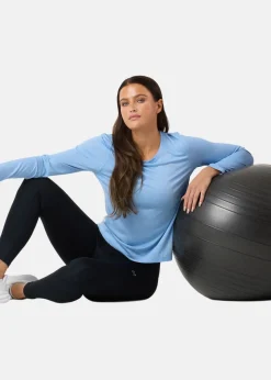 Clearance X-trail Training L/S Tee II W Lt. Blue Melange