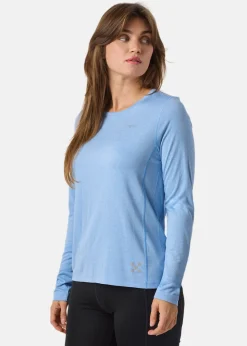 Sale X-trail Training L/S Tee W Lt. Blue Melange