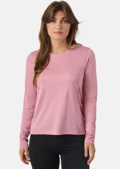 Clearance X-trail Training L/S Tee W Dusty Rose Melange
