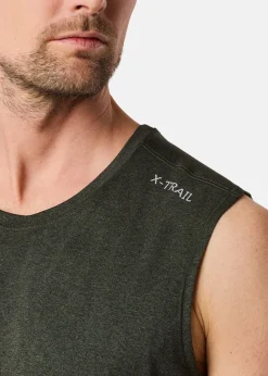Sale X-trail Training Singlet II Dk. Olive Melange