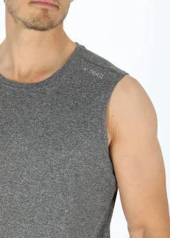 Discount X-trail Training Singlet II Charcoal Melange